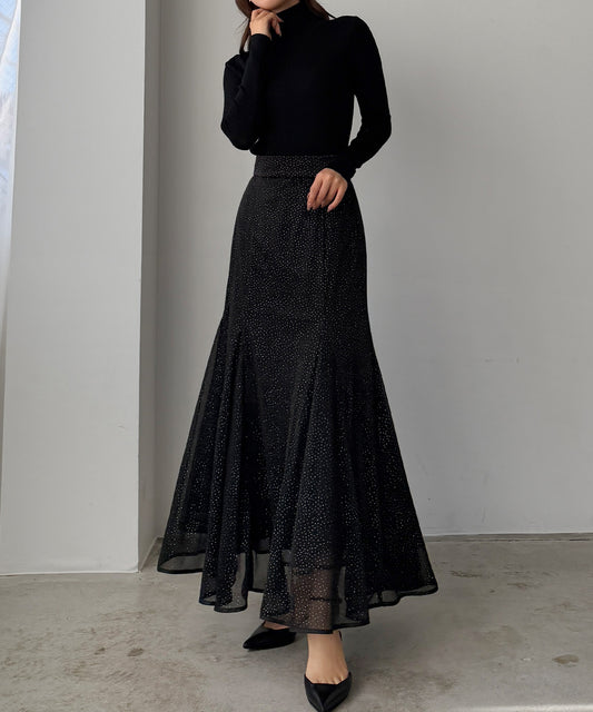 【625】キラキラチュールマーメイドスカート