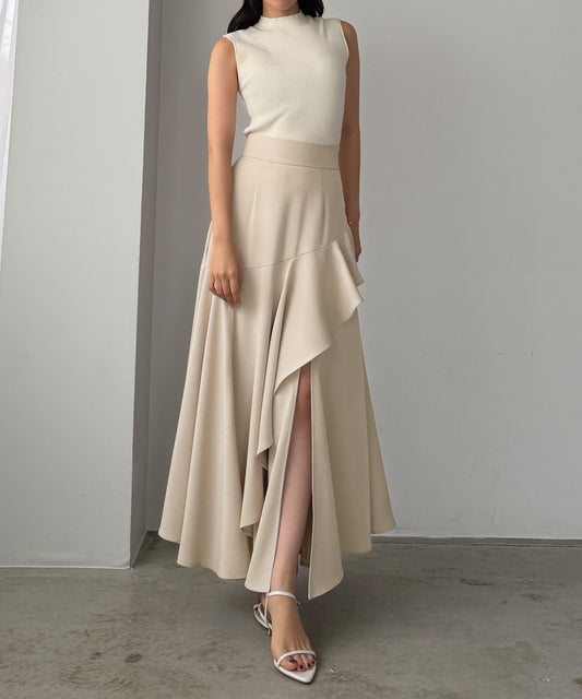 【664】イレヘムスリットフレアスカート