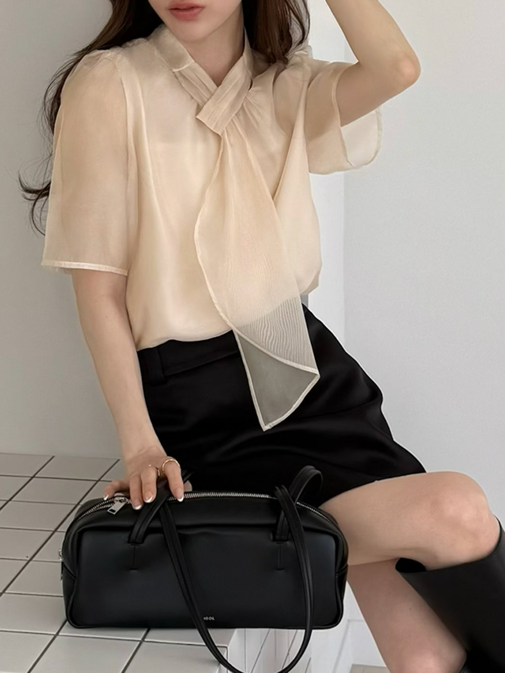 Model:H162cm 体重:45kg 着用サイズ:M
