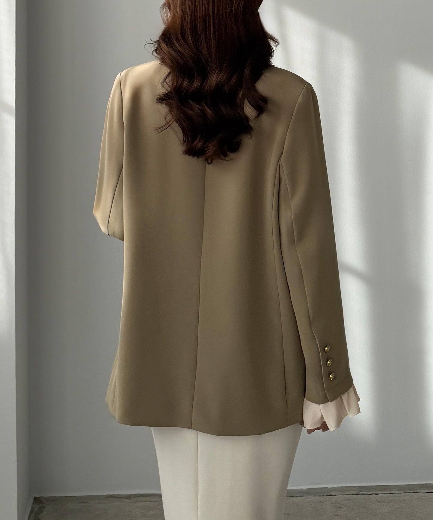 【653】フリルレイヤードデザインジャケット